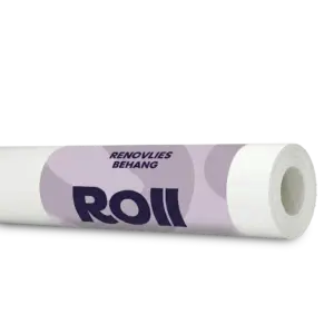 Rol renovlies behang van Roll tegen witte achtergrond